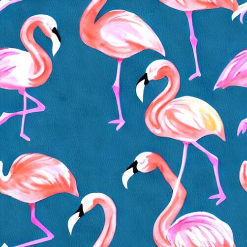Colorful Seamless Pattern of Pink Flamingos Colorful Seamless Pattern of Pink Flamingos thumbnail