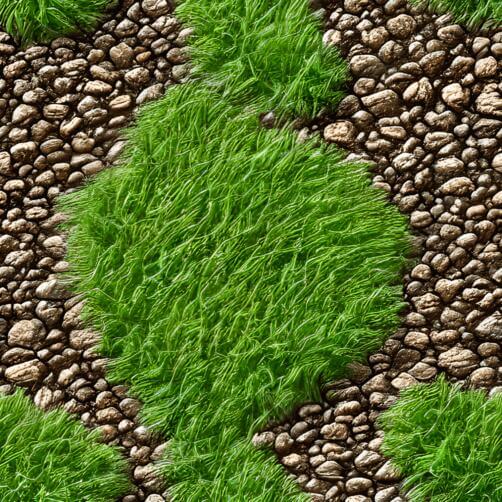 Green Grass and Stones Seamless Pattern Green Grass and Stones Seamless Pattern thumbnail