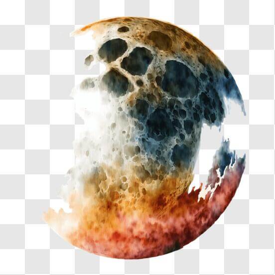 Scarica Specchio circolare con riflessione di luna piena - Fotografia  naturalistica PNG Online - Creative Fabrica