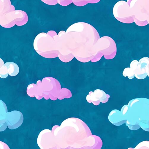 Seamless Cloud Pattern Background Seamless Cloud Pattern Background thumbnail