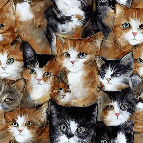 Collage of Cats in Various Colors and Patterns Collage of Cats in Various Colors and Patterns thumbnail