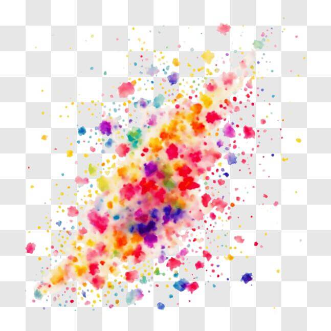 Download Colorful Floating Paint Splash PNGs Online - Creative Fabrica