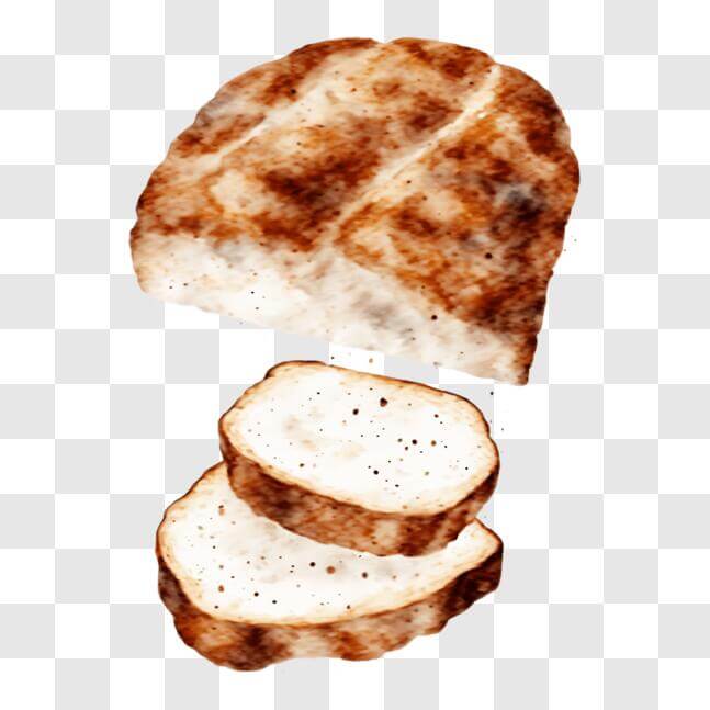 Download Delicious Toasted Bread PNG Online - Creative Fabrica