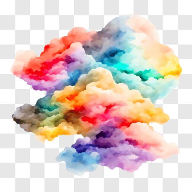 Download Colorful Cloud Art for Wallpapers and Posters PNG Online ...