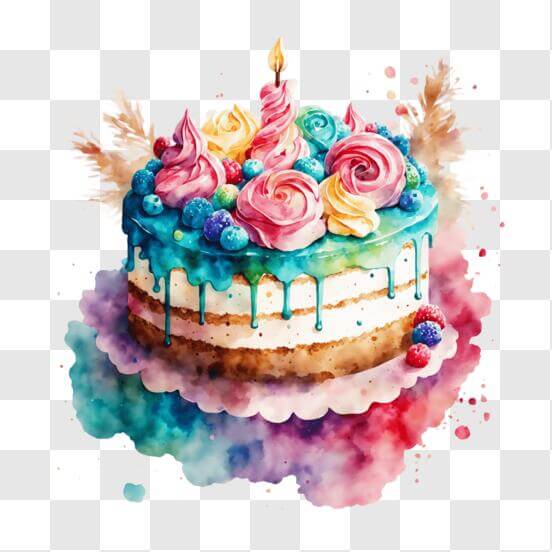 Free: Birthday cake Chocolate cake , Cartoon chocolate cake transparent  background PNG clipart - nohat.cc
