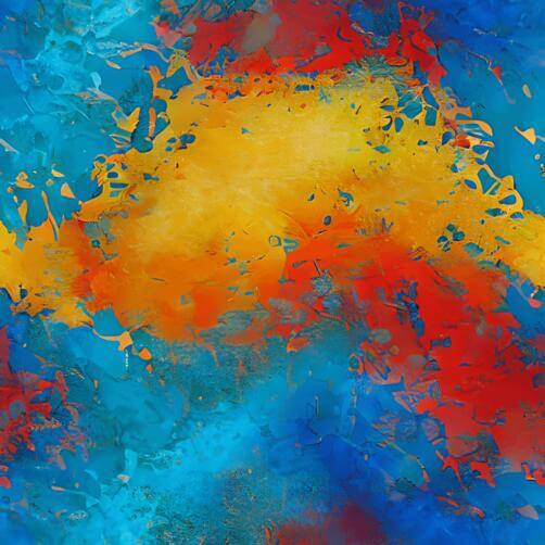 Colorful Abstract Painting with Airplane in the Background Colorful Abstract Painting with Airplane in the Background thumbnail