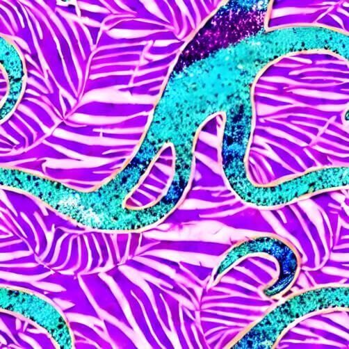 Purple Background with Octopus and Tropical Leaves Purple Background with Octopus and Tropical Leaves thumbnail