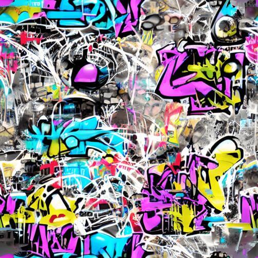 Colorful Graffiti Wall with Various Designs Colorful Graffiti Wall with Various Designs thumbnail
