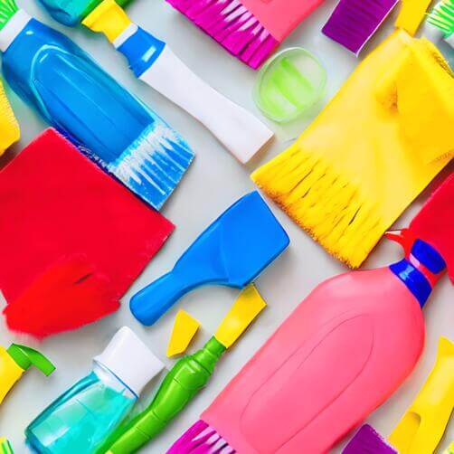 Colorful Cleaning Products for Household Cleaning Colorful Cleaning Products for Household Cleaning thumbnail