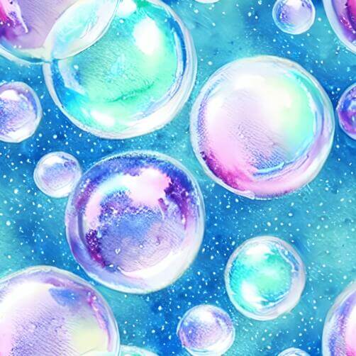 Colorful Soap Bubbles Seamless Pattern in Blue Sky Colorful Soap Bubbles Seamless Pattern in Blue Sky thumbnail