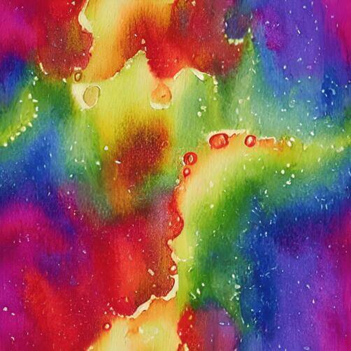 Person - Rainbow Splashes Fine Art Print Person - Rainbow Splashes Fine Art Print thumbnail