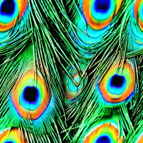 Close-up Image of Colorful Peacock Feather Close-up Image of Colorful Peacock Feather thumbnail