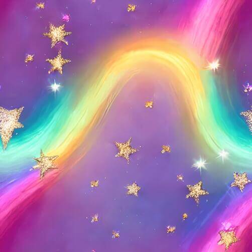 Colorful Rainbow with Stars Background Image Colorful Rainbow with Stars Background Image thumbnail