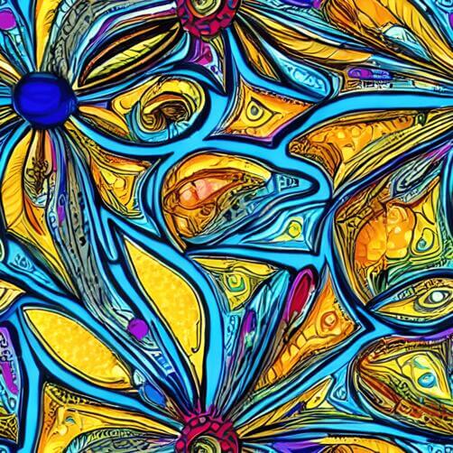 Colorful Abstract Flower Painting Colorful Abstract Flower Painting thumbnail