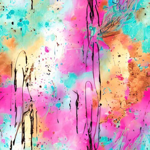 Colorful Abstract Painting with bright colors and splatters of paint Colorful Abstract Painting with bright colors and splatters of paint thumbnail