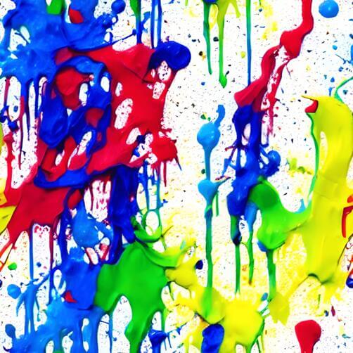 Colorful Paint Splatters on White Background Colorful Paint Splatters on White Background thumbnail