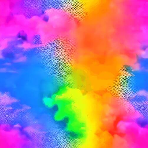 Colorful Abstract Art with Clouds and Rainbow Colored Smoke Colorful Abstract Art with Clouds and Rainbow Colored Smoke thumbnail