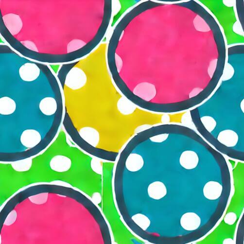 Colorful Polka Dot Pattern on Green Background Colorful Polka Dot Pattern on Green Background thumbnail