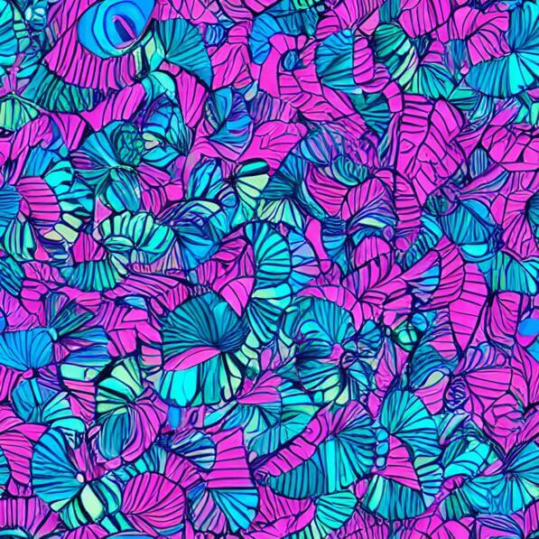 Patterned Thumbnail Download Colorful Doodle Leaves Seamless Pattern Patterns Online ...