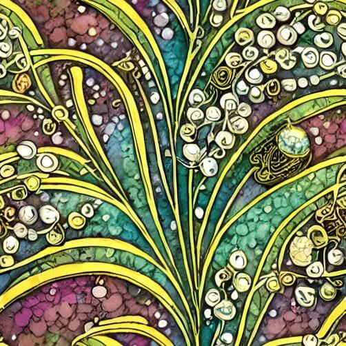 Colorful Lily of the Valley Abstract Pattern Colorful Lily of the Valley Abstract Pattern thumbnail