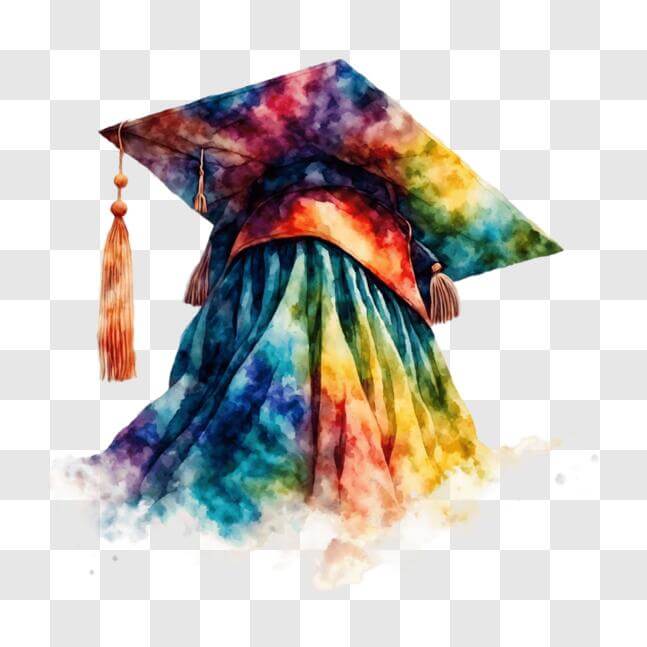 Download Colorful Graduation Cap with Tassels - Symbol of Achievement ...
