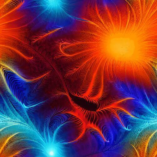 Colorful Abstract Design with Flowers Colorful Abstract Design with Flowers thumbnail