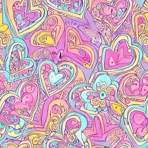 Colorful Hearts Seamless Pattern Background Colorful Hearts Seamless Pattern Background thumbnail