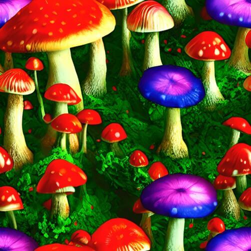 Colorful Mushrooms in Various Shapes and Colors Colorful Mushrooms in Various Shapes and Colors thumbnail