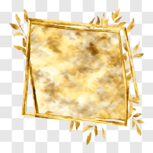 Thumbnail Gold Frame Download Gold Frame with Leaves - Decorative Photo Frame PNGs Online ...