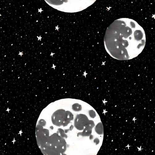 Black and White Moons in the Night Sky Black and White Moons in the Night Sky thumbnail