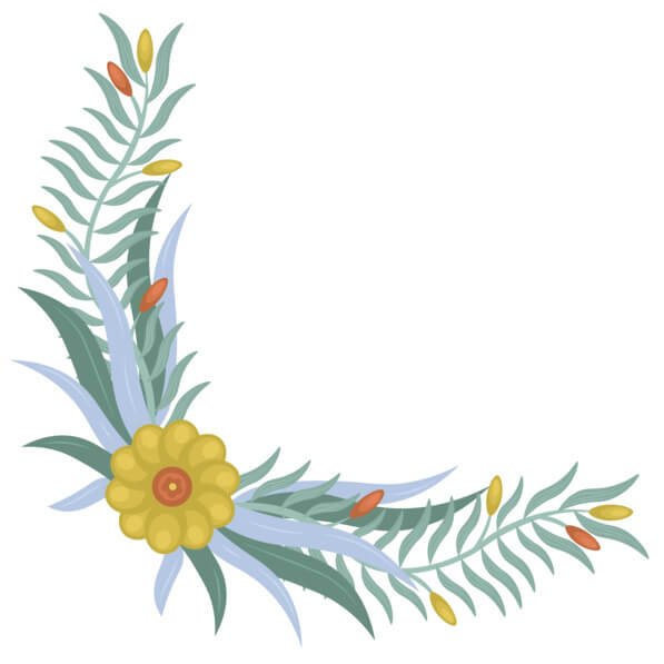 Download Decorative Yellow Flower Design Border and Corners Online ...