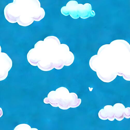 Blue Background with Clouds and Hearts Blue Background with Clouds and Hearts thumbnail