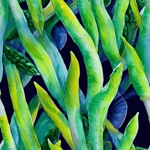 Green and Yellow Seaweed Art Installation Green and Yellow Seaweed Art Installation thumbnail