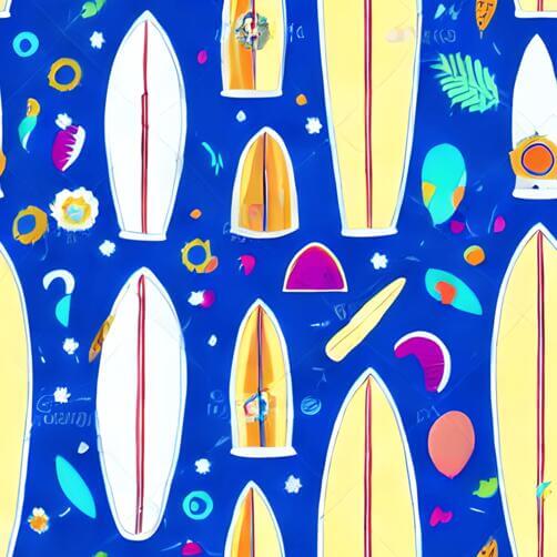 Colorful Surfboard Pattern Background Colorful Surfboard Pattern Background thumbnail