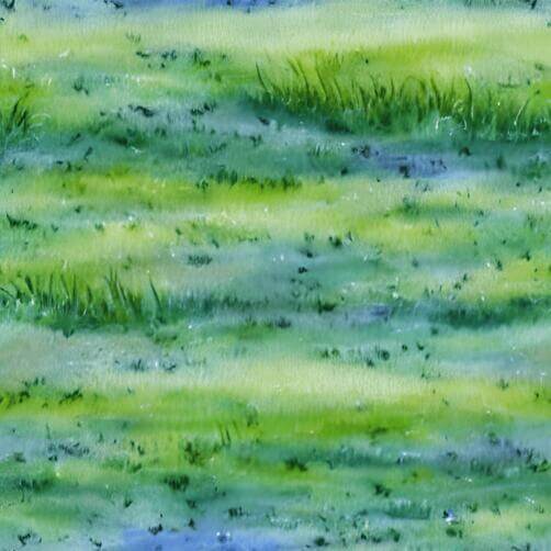 Watercolor Painting of Grassy Field with Blue and Green Tones Watercolor Painting of Grassy Field with Blue and Green Tones thumbnail