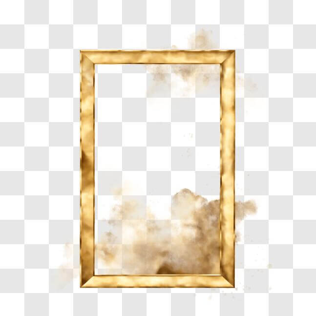 Download Abstract Gold Frame with Splatters of Paint PNGs Online ...