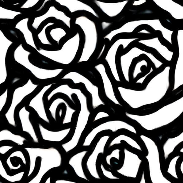 Download Black and White Seamless Rose Pattern Patterns Online ...
