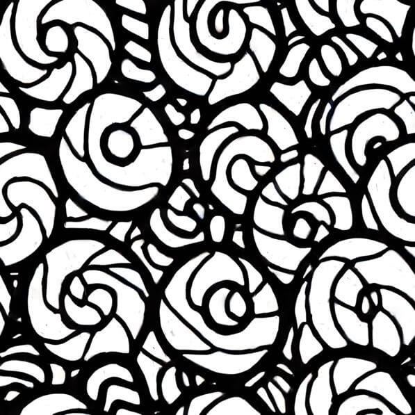 Download Black and White Swirls Seamless Pattern - Wallpaper and Fabric ...