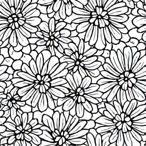 Download Black and White Flower Doodles Pattern Patterns Online ...