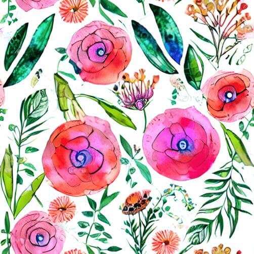 Pink and Orange Floral Seamless Pattern Pink and Orange Floral Seamless Pattern thumbnail