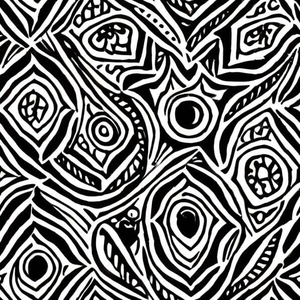 Download Abstract Black and White Seamless Pattern with Swirls and ...