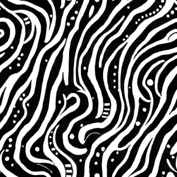 Download Black and White Zebra Stripes Pattern with Dots Patterns ...