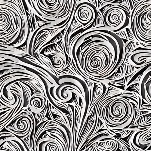 Download Black and White Seamless Floral Pattern Patterns Online ...