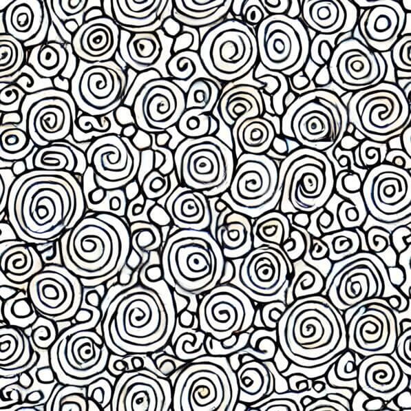 Download Black and White Seamless Pattern with Swirls Background ...