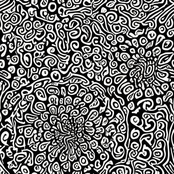 Download Abstract Swirls Pattern - Black and White Patterns Online ...