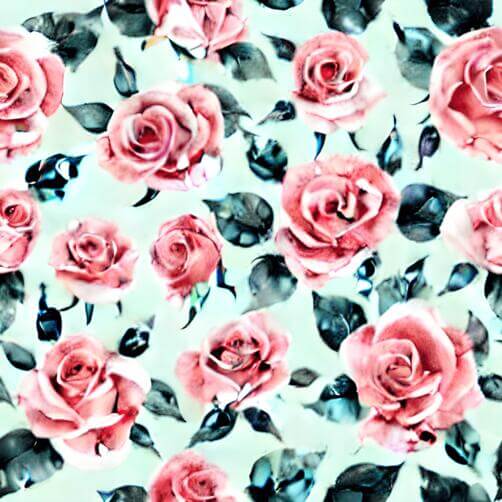 Seamless Pattern of Pink Roses with Green Leaves Seamless Pattern of Pink Roses with Green Leaves thumbnail