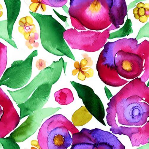Seamless Watercolor Floral Pattern in Purple, Pink, and Green Seamless Watercolor Floral Pattern in Purple, Pink, and Green thumbnail