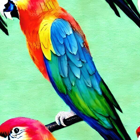 Parrot Backround Pattern Download Colorful Parrots Perched on a Branch Patterns Online ...