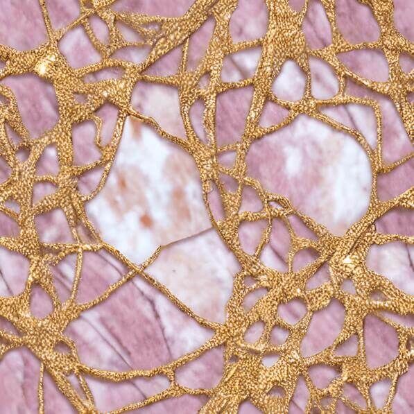 Download Close-up of Pink Marble Surface with Gold Threads Patterns ...