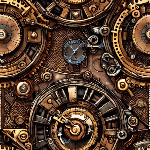 Download Intricate Gears and Gearboxes with Clock - Steampunk Design ...